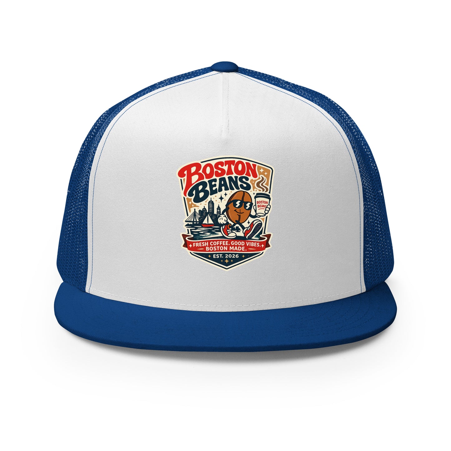  Stylish Trucker Cap with breathable mesh back and adjustable snap closure for casual streetwear fashion