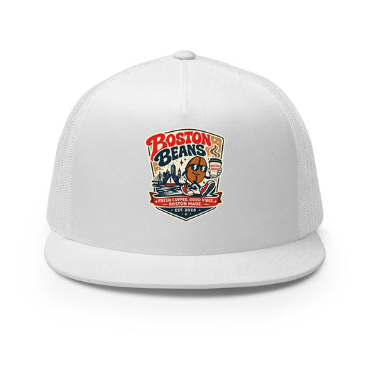 Trucker Cap with breathable mesh back and adjustable snap closure for casual streetwear fashion