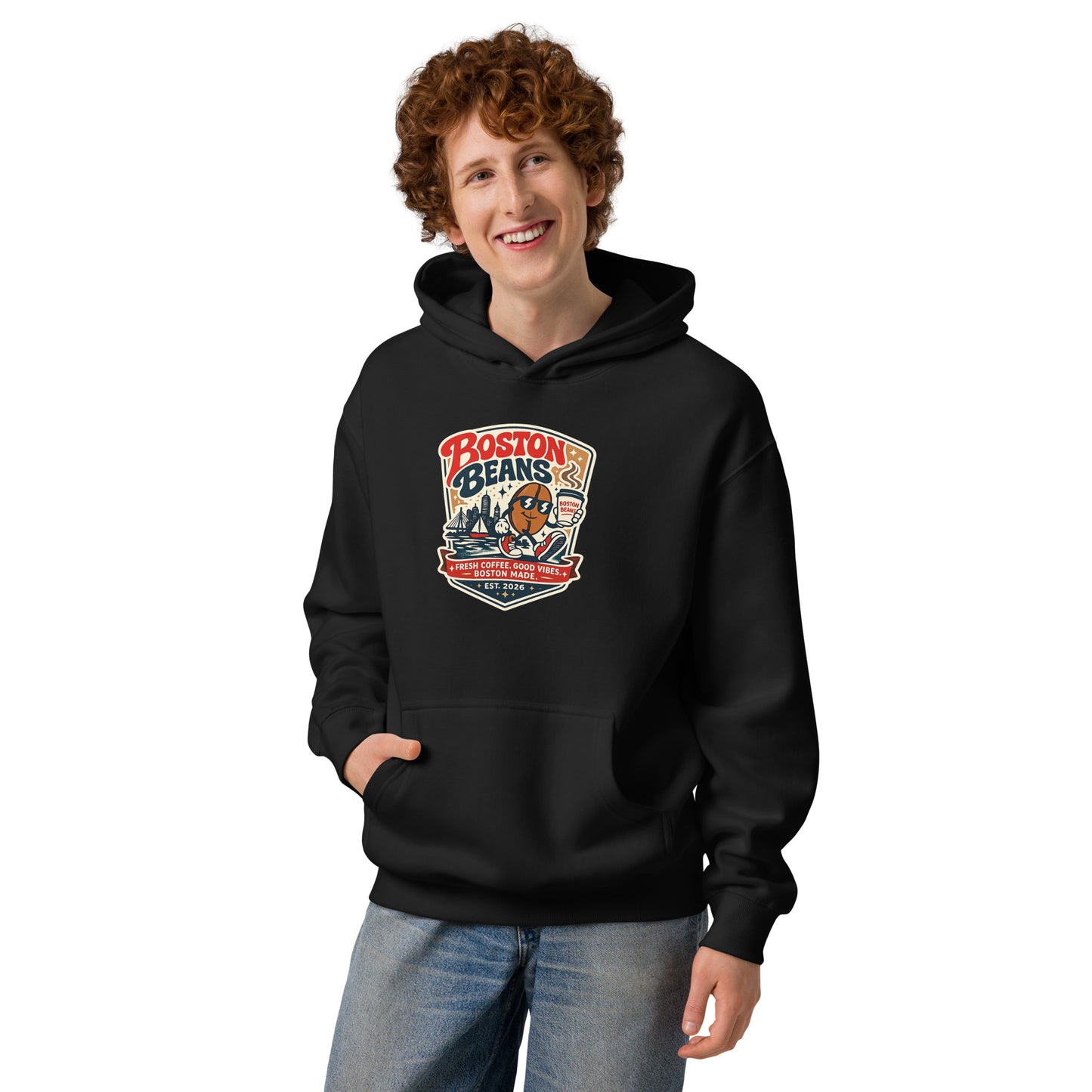 Men’s Box Hoodie with oversized fit and soft heavyweight fabric for modern streetwear fashion