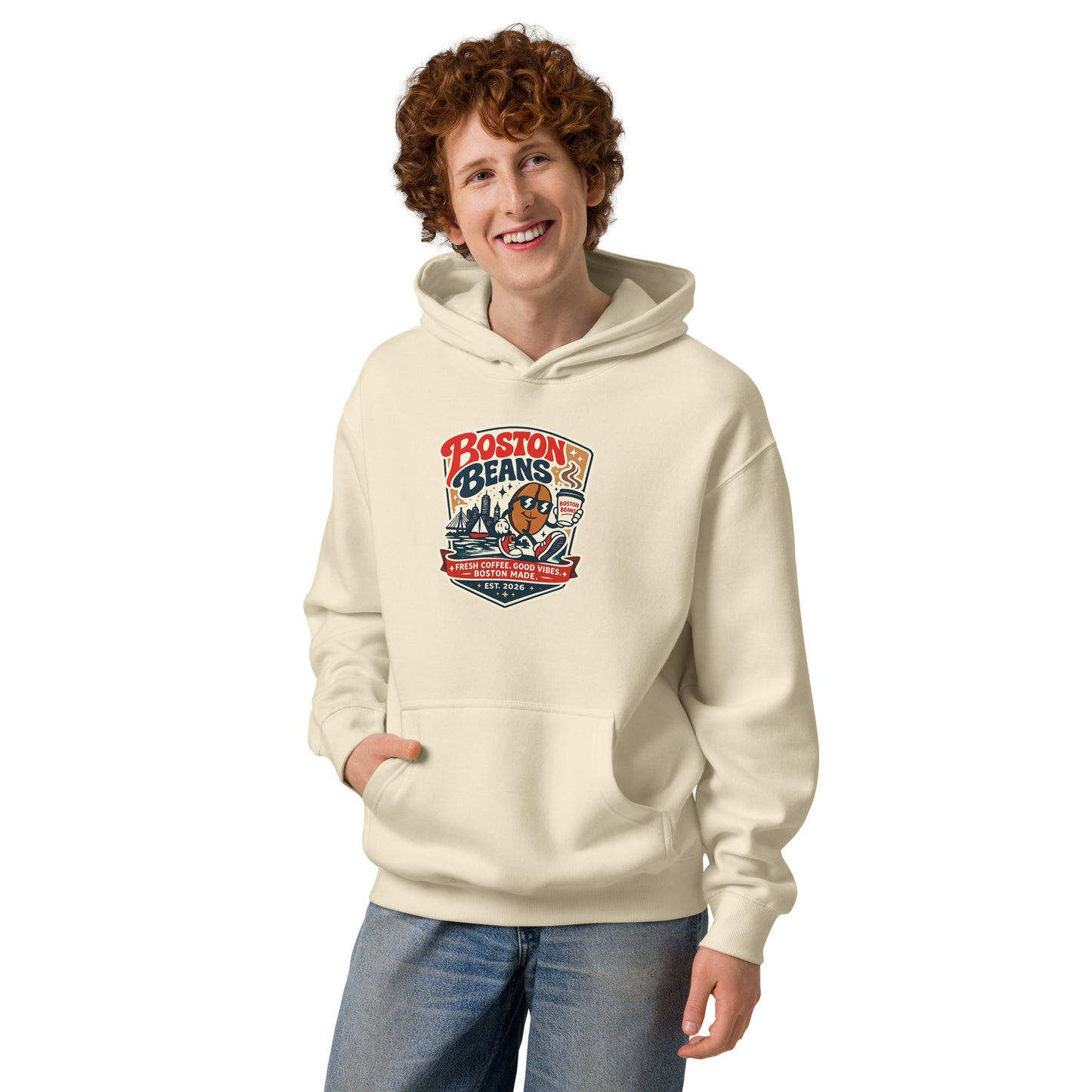 Men’s Box Hoodie with oversized fit and soft heavyweight fabric for modern streetwear fashion