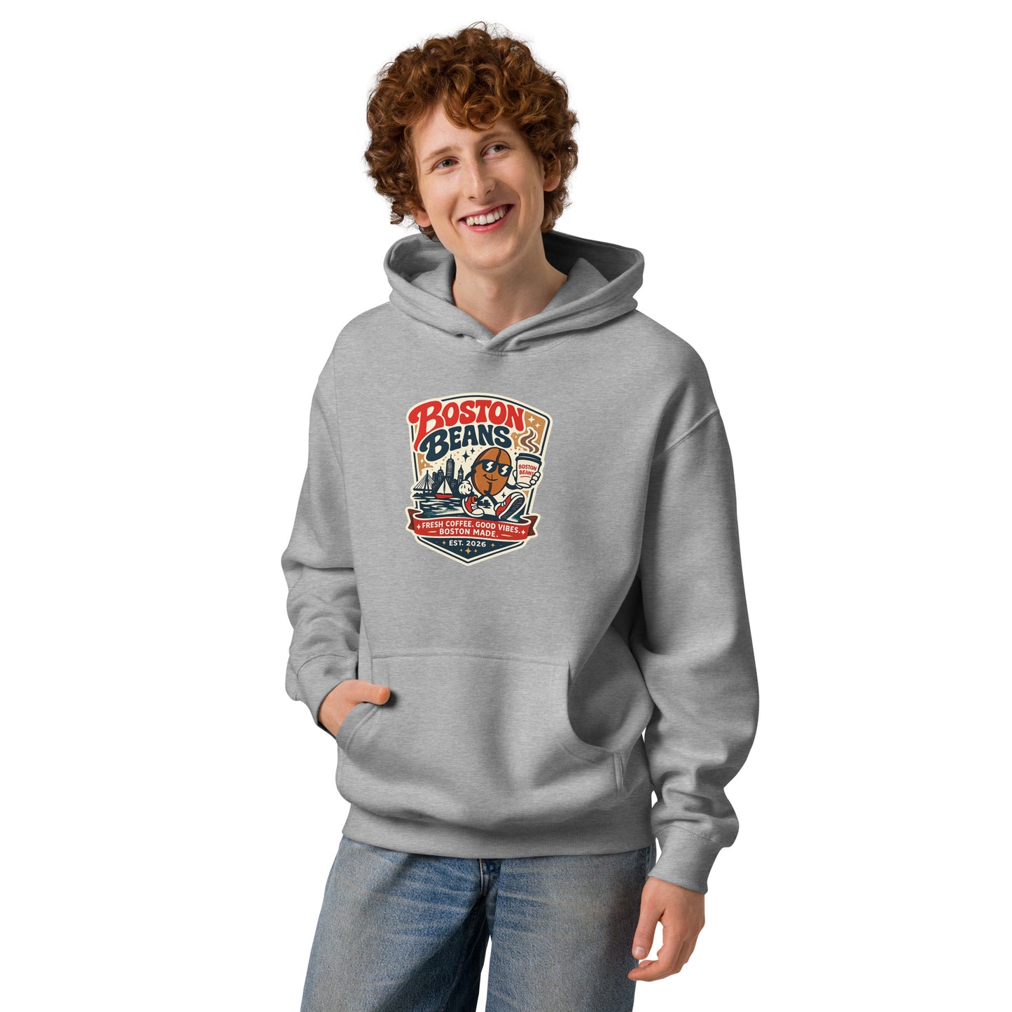 Men’s Box Hoodie with oversized fit and soft heavyweight fabric for modern streetwear fashion