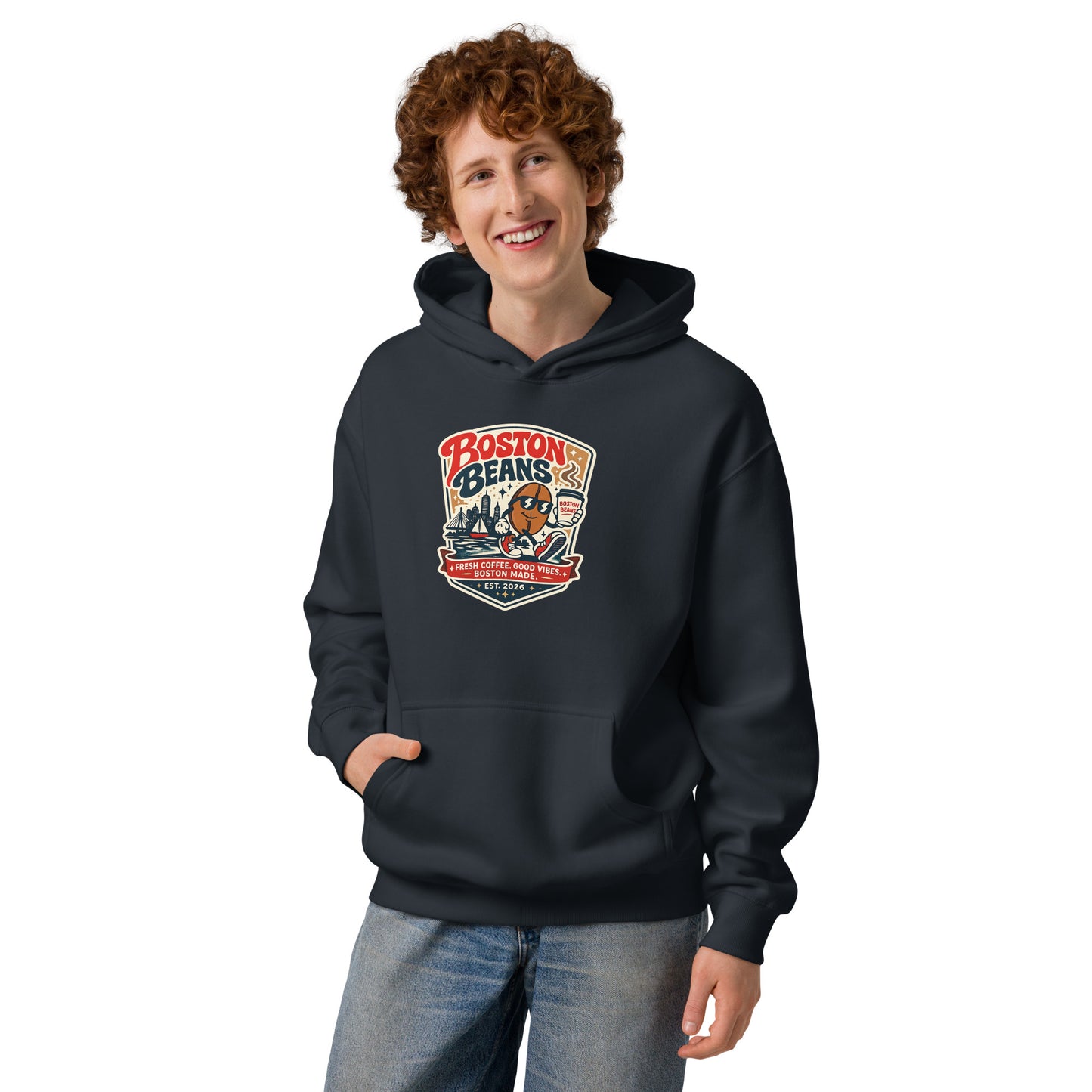 Men’s Box Hoodie with oversized fit and soft heavyweight fabric for modern streetwear fashion