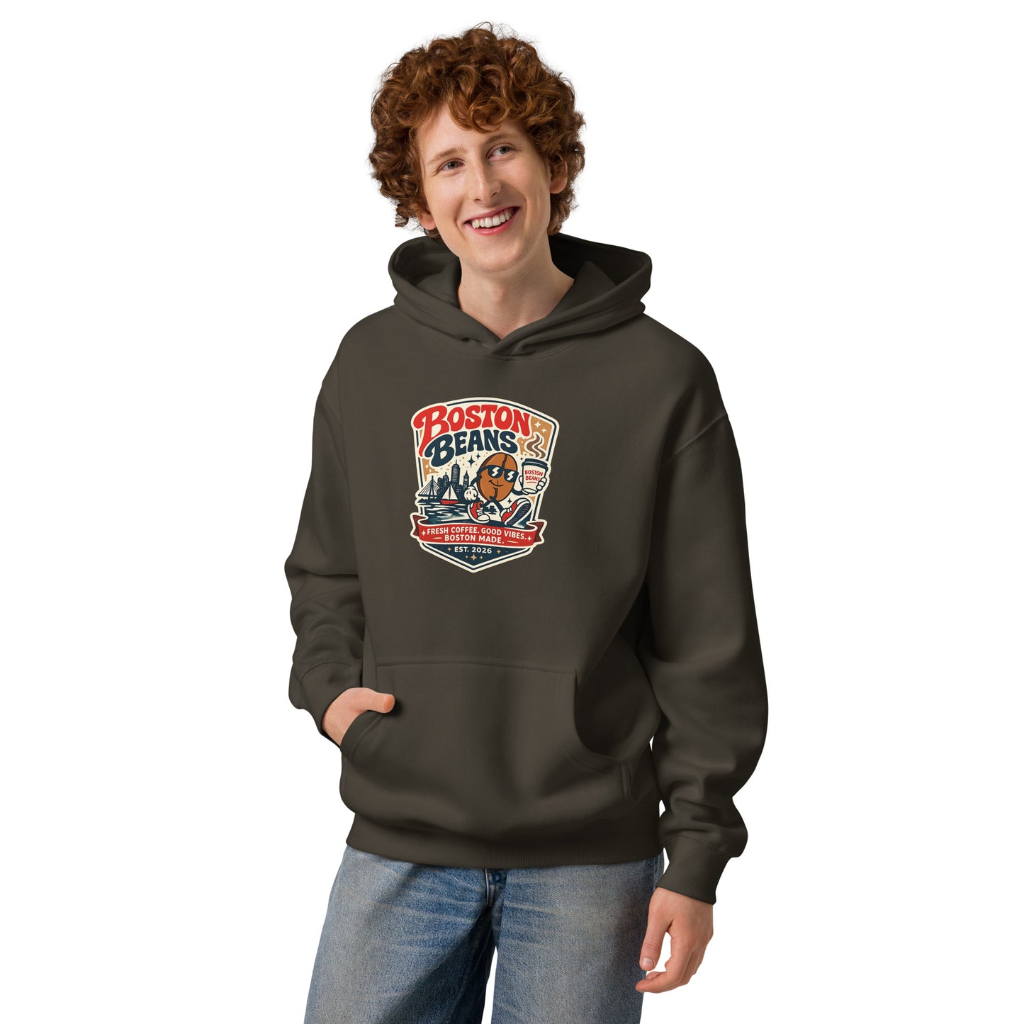 Men’s Box Hoodie with oversized fit and soft heavyweight fabric for modern streetwear fashion
