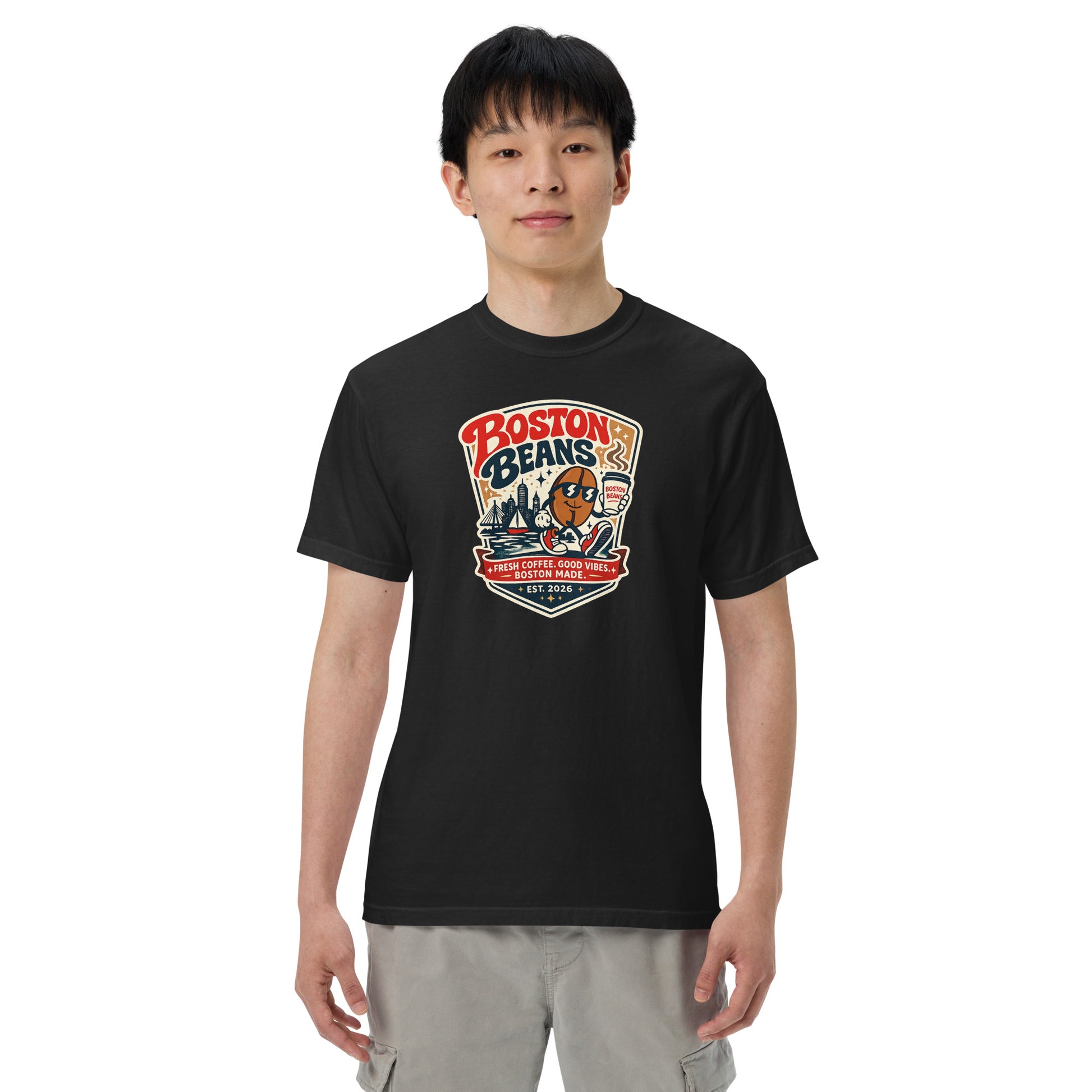 Unisex Garment-Dyed Heavyweight T-Shirt with relaxed fit and premium vintage-inspired fabric for streetwear fashion