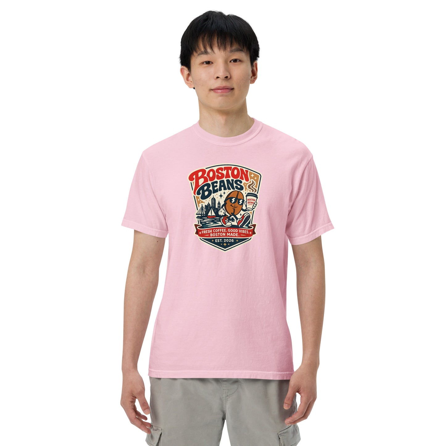 Unisex Garment-Dyed Heavyweight T-Shirt with relaxed fit and premium vintage-inspired fabric for streetwear fashion